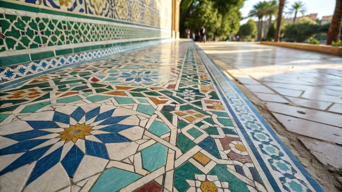 موزاییک‌های تزئینی در مساجد